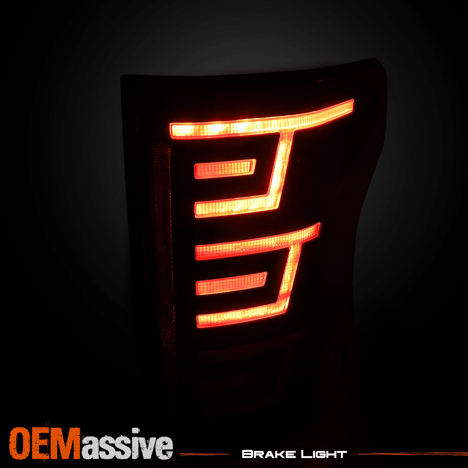 [BLACK] FITS 2015 2016 2017 Ford F150 LED Light Bar Tail Lights Tail